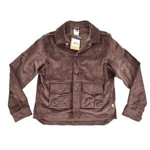 The North Face Men's Size Small Utility Cord Shacket Coal Brown Corduroy NWT